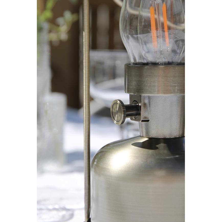 Markslöjd 108894 - LED зовнішня акумуляторна настільна лампа FANOS з регулюванням яскравості LED/2,5W/3,7V 4000 mAh IP44 латунь