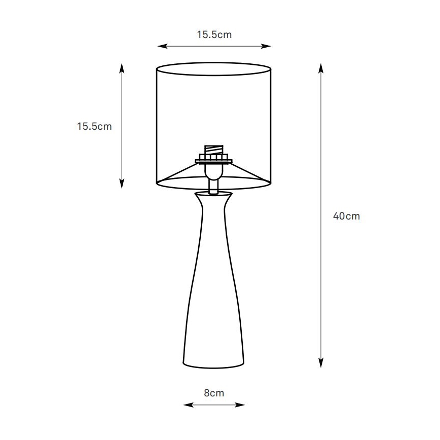 Markslöjd 108906 - Настольная лампа BIRILLO 1xE14/60W/230V кремовая