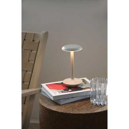 Markslöjd 108917 - LED Вулична акумуляторна настільна лампа з регулюванням яскравості PETIT LED/2W/1800 mAh 2200/2700/3000K IP44 сірий