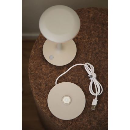 Markslöjd 108917 - LED Вулична акумуляторна настільна лампа з регулюванням яскравості PETIT LED/2W/1800 mAh 2200/2700/3000K IP44 сірий