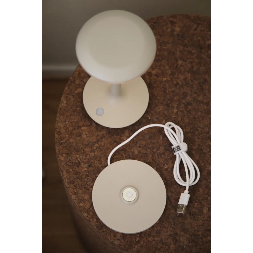 Markslöjd 108917 - LED Вулична акумуляторна настільна лампа з регулюванням яскравості PETIT LED/2W/1800 mAh 2200/2700/3000K IP44 сірий