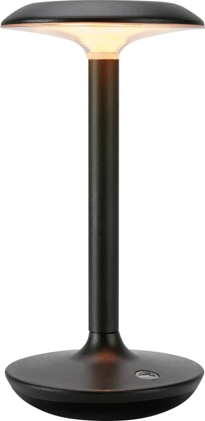 Markslöjd 108918 - Светодиодная уличная аккумуляторная настольная лампа с регулированием яркости PETIT LED/2W/1800 mAh 2200/2700/3000K IP44 черный