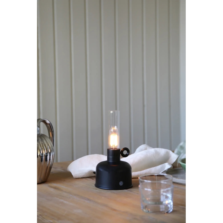 Markslöjd 108919 - LED Вулична акумуляторна настільна лампа з регулюванням яскравості ASTRID LED/2W/1200 mAh IP44 чорний