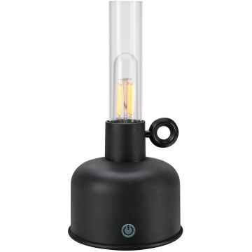 Markslöjd 108919 - LED Вулична акумуляторна настільна лампа з регулюванням яскравості ASTRID LED/2W/1200 mAh IP44 чорний