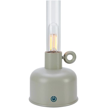 Markslöjd 108921 - LED Вулична акумуляторна настільна лампа з регулюванням яскравості ASTRID LED/2W/1200 mAh IP44 сірий