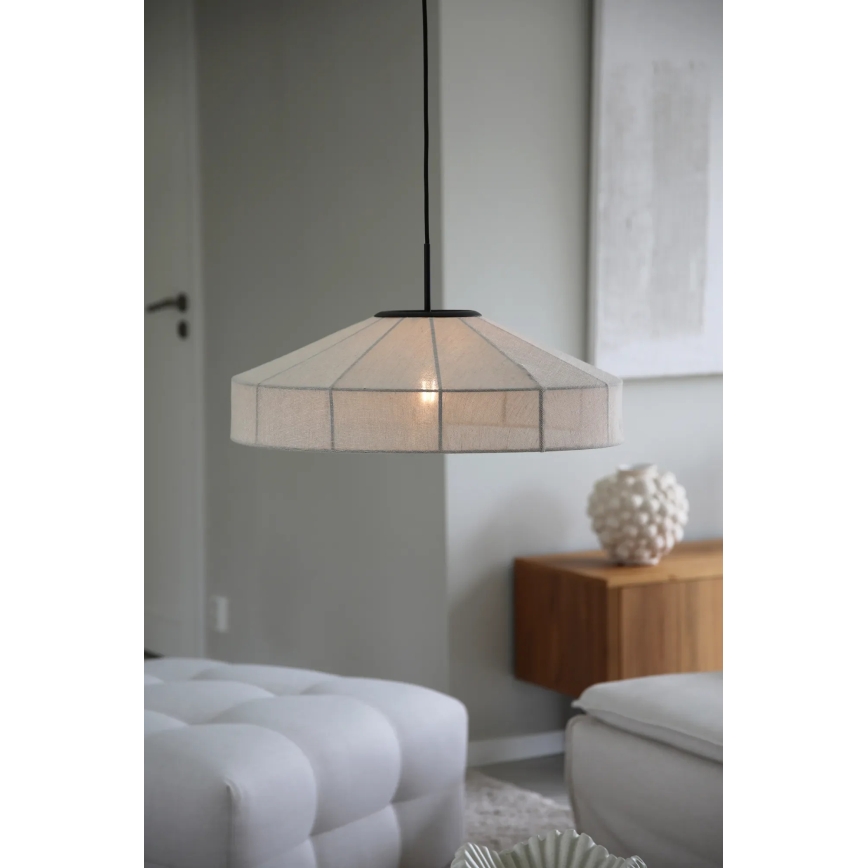 Markslöjd 108955 - Люстра на тросі ALIA 1xE27/60W/230V діаметр 57 см кремова/чорна