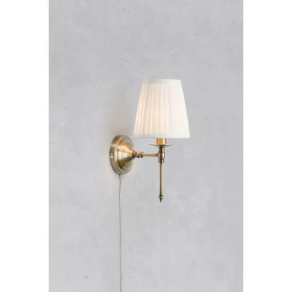 Markslöjd 108968 - Настенный светильник MANOR 1xE14/40W/230V белый/латунь