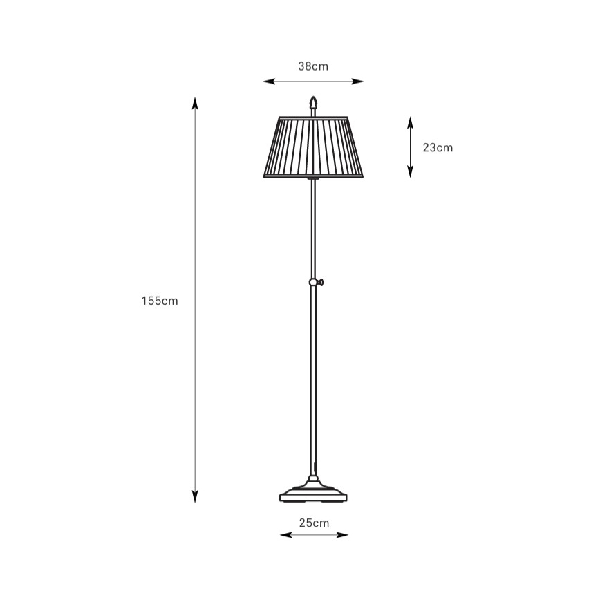 Markslöjd 108972 - торшер OXFORD 1xE14/40W/230V белый/латунь
