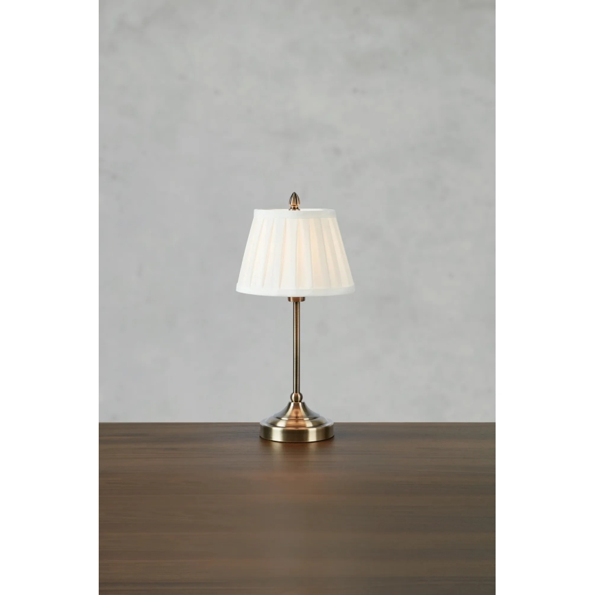 Markslöjd 108973 - Настольная лампа OXFORD 1xE14/40W/230V белая/латунь
