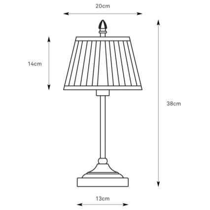Markslöjd 108973 - Настольная лампа OXFORD 1xE14/40W/230V белая/латунь