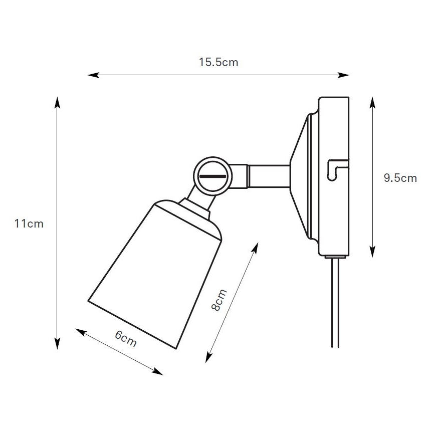 Markslöjd 108978 - Настенный точечный светильник TINY 1xGU10/7W/230V, латунь