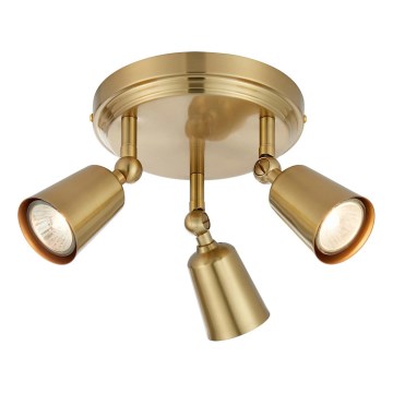 Markslöjd 108980 - Точечный светильник TINY 3xGU10/7W/230V, латунь