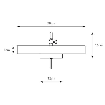 Markslöjd 108982 - Світильник для підсвічування картин CIGLIA 2xE14/40W/230V латунь
