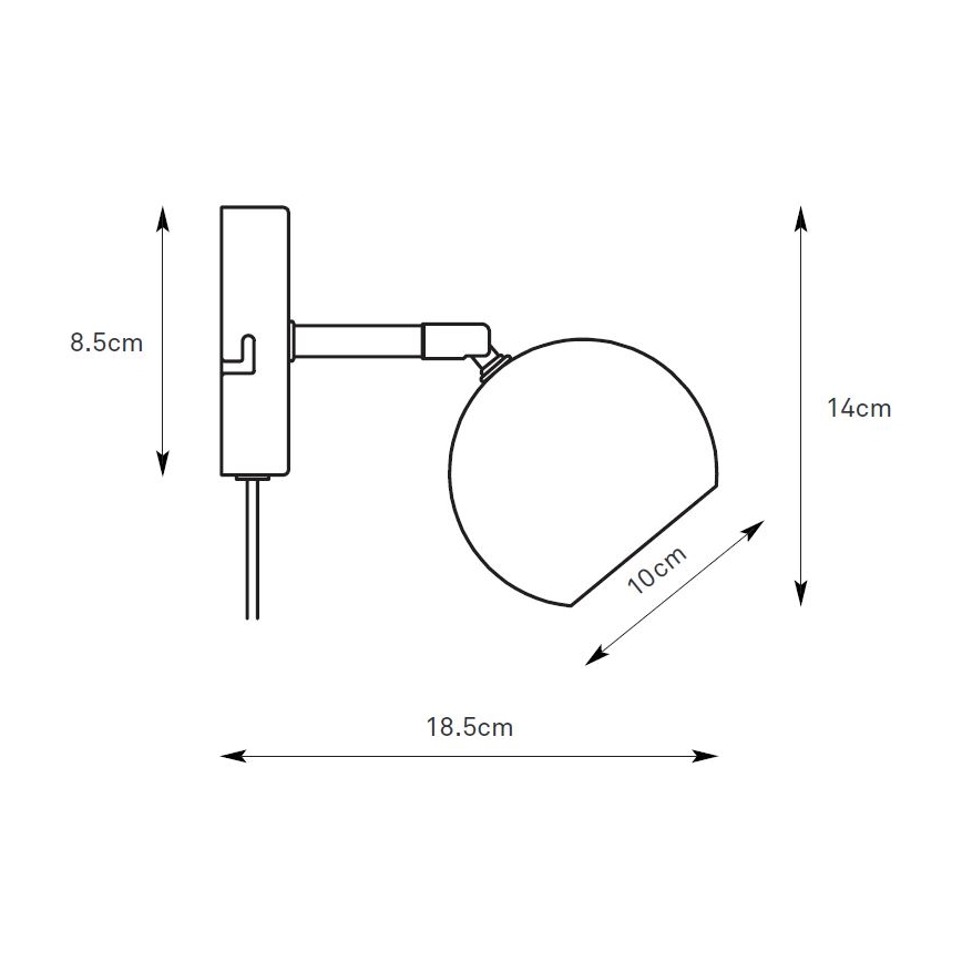 Markslöjd 108984 - Настенный точечный светильник POP 1xGU10/7W/230V коричневый