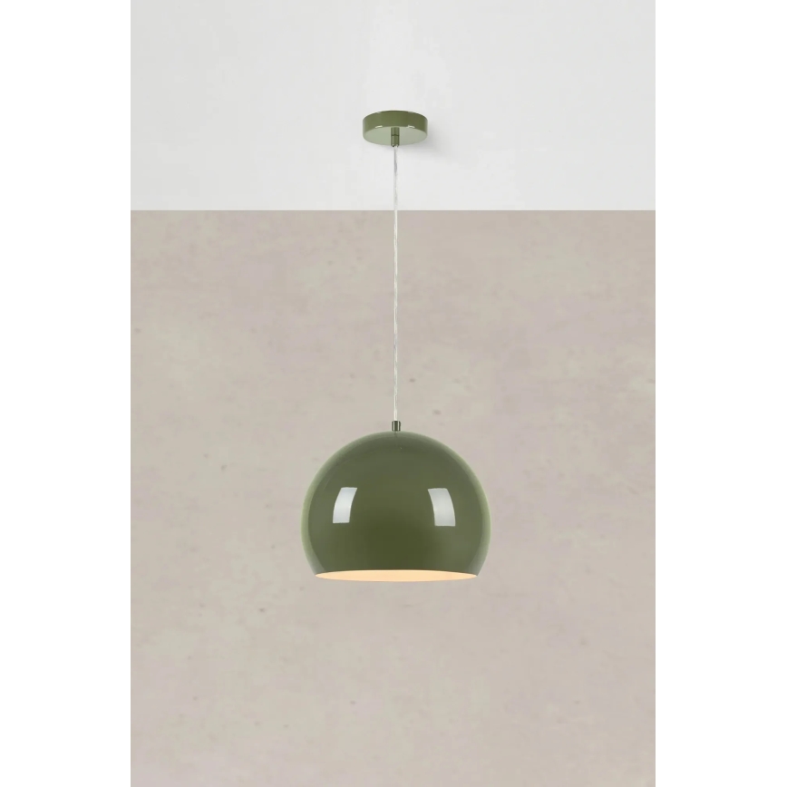 Markslöjd 108988 - Подвесная люстра на тросе POP 1xE27/40W/230V Ø 28 см, зелёная