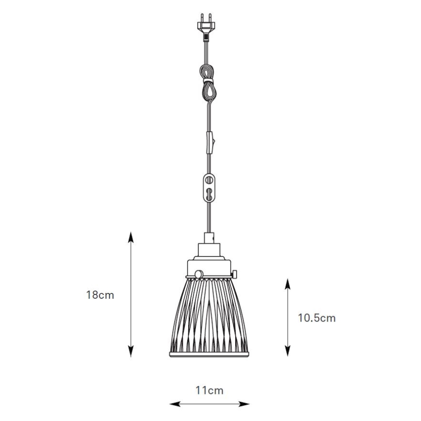 Markslöjd 109009 - Підвісна люстра на тросі BELLIS 1xE14/40W/230V, матовий хром