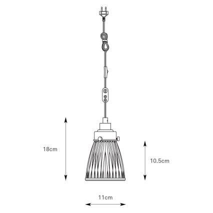 Markslöjd 109009 - Подвесной светильник на тросе BELLIS 1xE14/40W/230V матовый хром