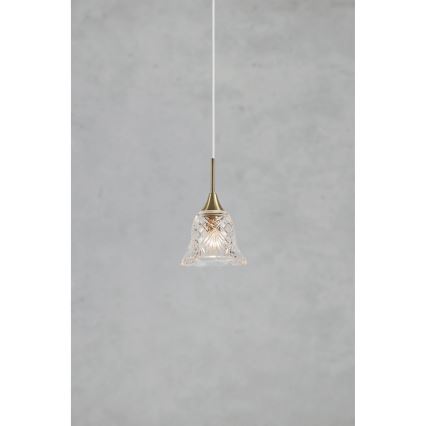 Markslöjd 109011 - Люстра на тросе LUNA 1xE14/40W/230V, латунь