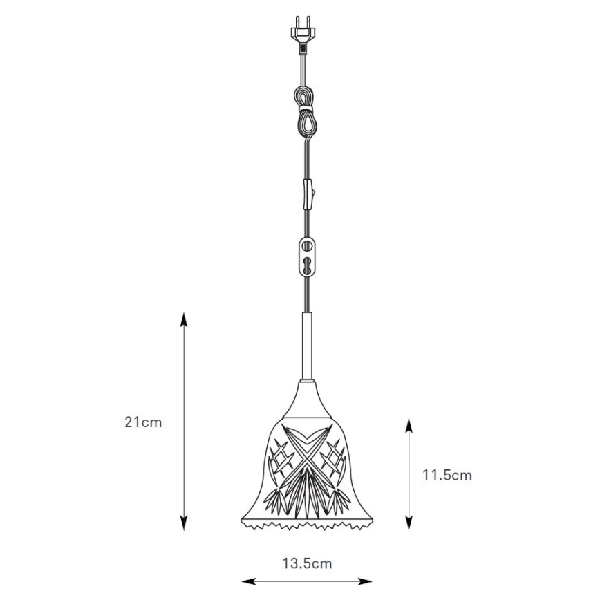 Markslöjd 109011 - Люстра на тросі LUNA 1xE14/40W/230V латунь