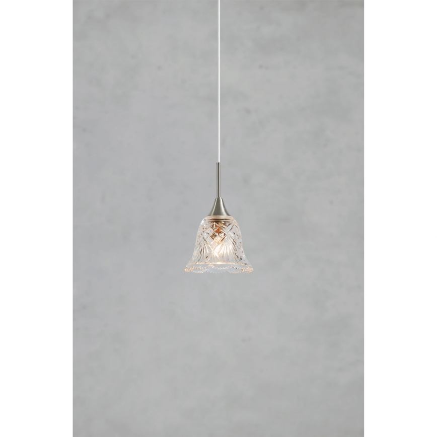 Markslöjd 109012 - Підвісний світильник на тросі LUNA 1xE14/40W/230V матовий хром