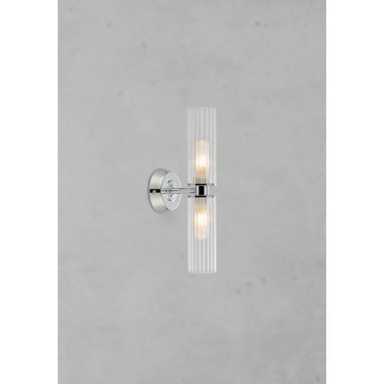 Markslöjd 109027 - Настінний світильник для ванної кімнати RIMINI 2xG9/20W/230V IP44 глянцевий хром