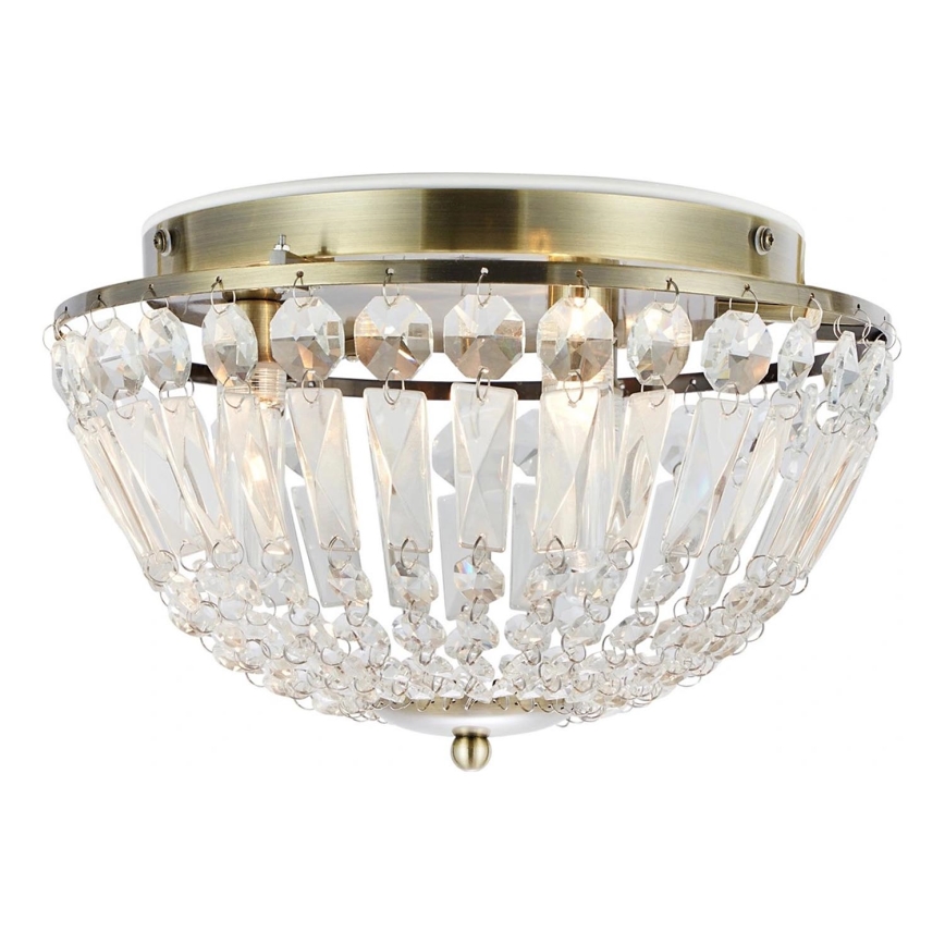 Markslöjd 109031 - Потолочный светильник для ванной комнаты ESTELLE 3xG9/20W/230V Ø 30 см IP44 латунь