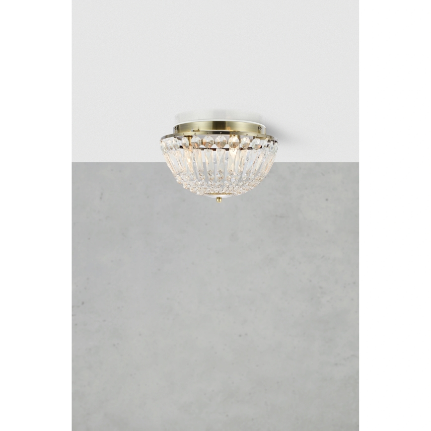 Markslöjd 109031 - Стельовий світильник для ванної кімнати ESTELLE 3xG9/20W/230V, діам. 30 cm, IP44, латунь