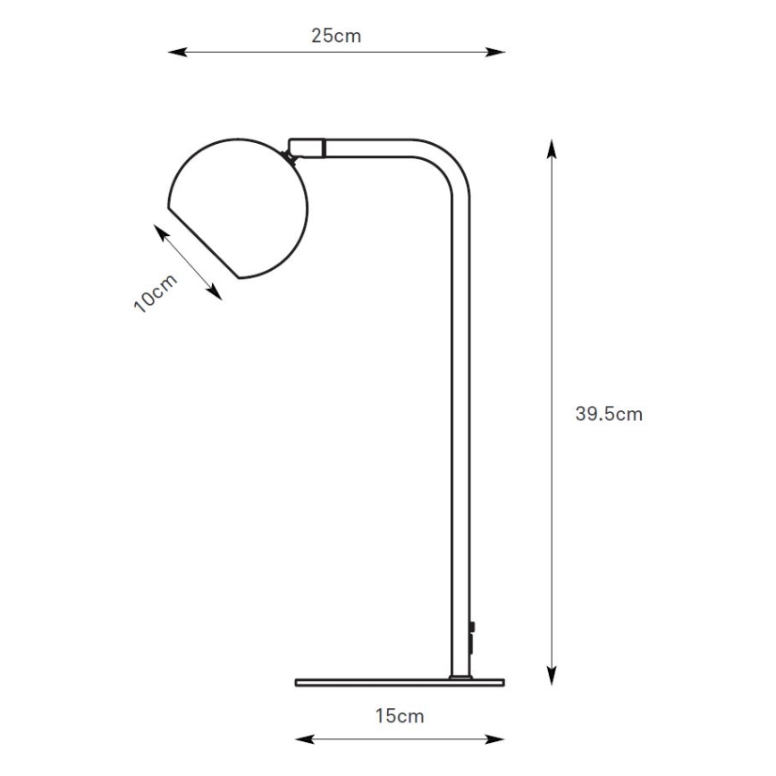 Markslöjd 109032 - Настільна лампа POP 1xGU10/7W/230V сіра