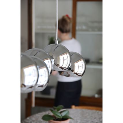 Markslöjd 109168 - Люстра на тросе CUPOLO 7xE14/40W/230V полированный хром