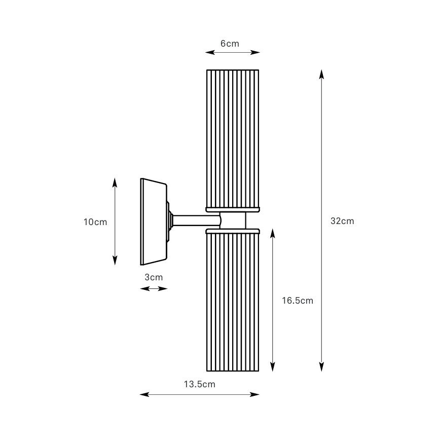 Markslöjd 109236 - Бра для ванной комнаты RIMINI 2xG9/20W/230V IP44 латунь