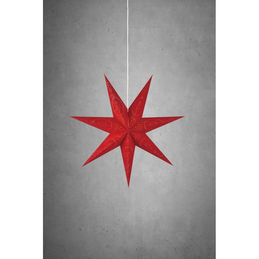 Markslöjd 700120 - Різдвяна прикраса ARATORP 1xE14/25W/230V діаметр 75 см червона