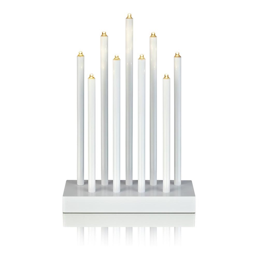Markslöjd 702588 - LED Різдвяний свічник VIIK 9xLED/0,54W/230/3V білий