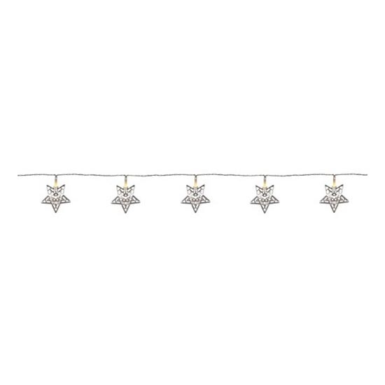 Markslöjd 703173 - Светодиодная рождественская гирлянда LILLAN LED/3xAA 2,1 м теплый белый