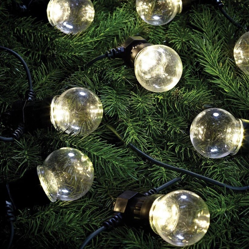 Markslöjd 703181 - Светодиодная рождественская уличная гирлянда DAKKE 10xLED 7,5 м IP44 теплый белый