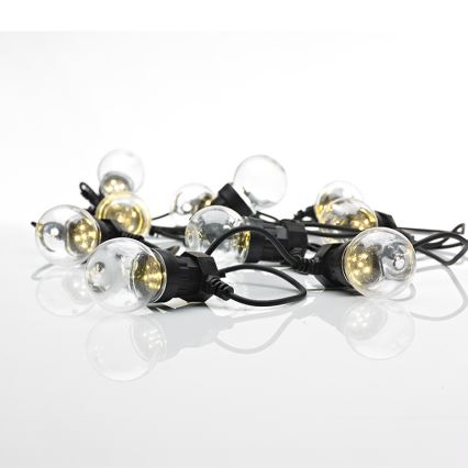 Markslöjd 703181 - Світлодіодна різдвяна гірлянда вулична DAKKE 10xLED/3,6W/230/24V IP44 750 cm