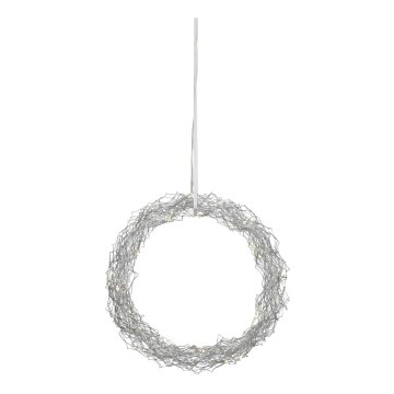 Markslöjd 703442 - Світлодіодна різдвяна прикраса JULLE 30xLED/0,03W/4,5V срібна