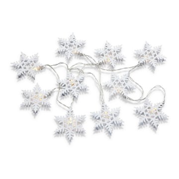 Markslöjd 703747 - Светодиодная рождественская гирлянда PRINCE 10xLED/3xAA 2,15 м теплый белый