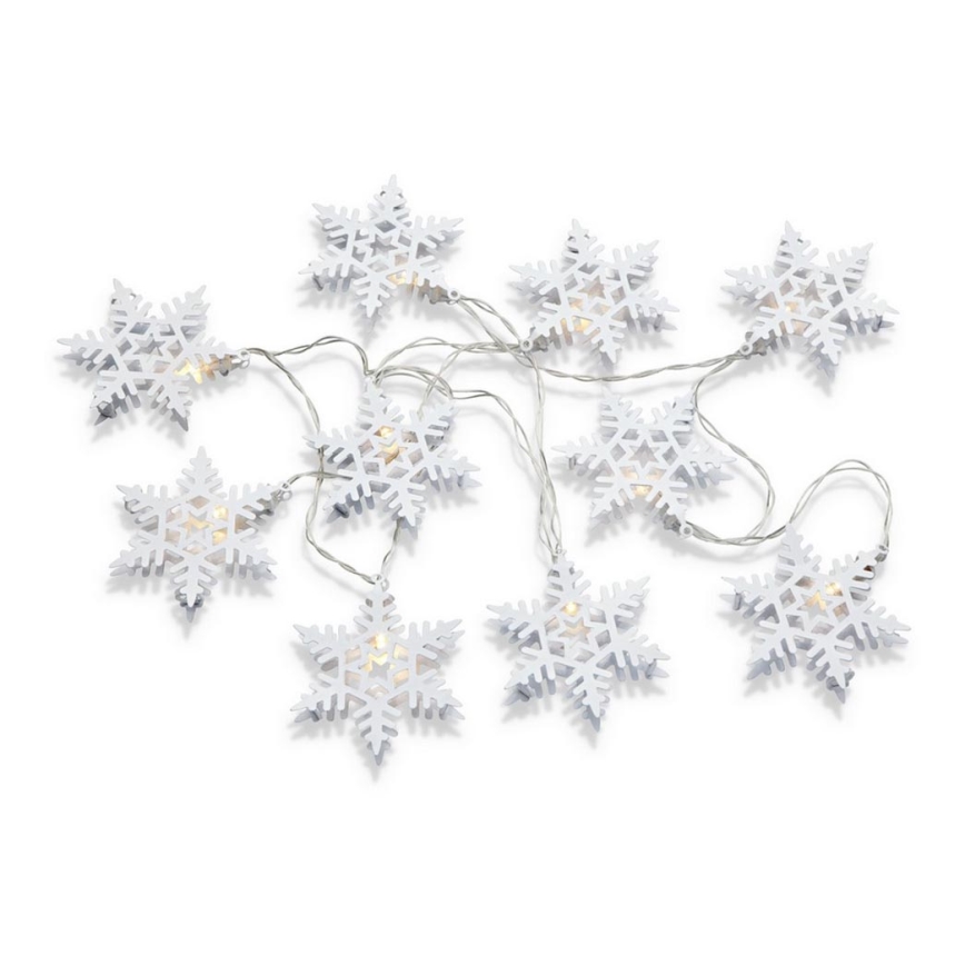 Markslöjd 703747 - Светодиодная рождественская гирлянда PRINCE 10xLED/3xAA 2,15 м теплый белый
