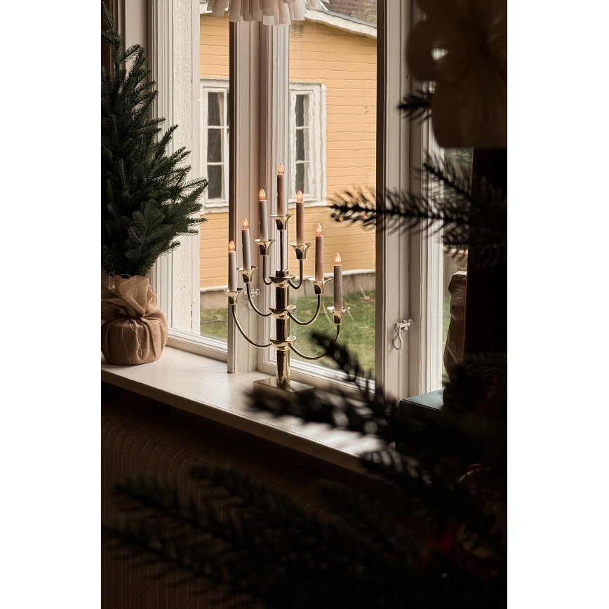 Markslöjd 704415 - Рождественский подсвечник GYLLING 7xE10/3W/230V золотой