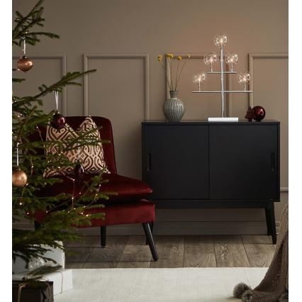 Markslöjd 704820 - Різдвяний підсвічник MAESTRO 5xE5/0,8W/230/12V глянцевий хром