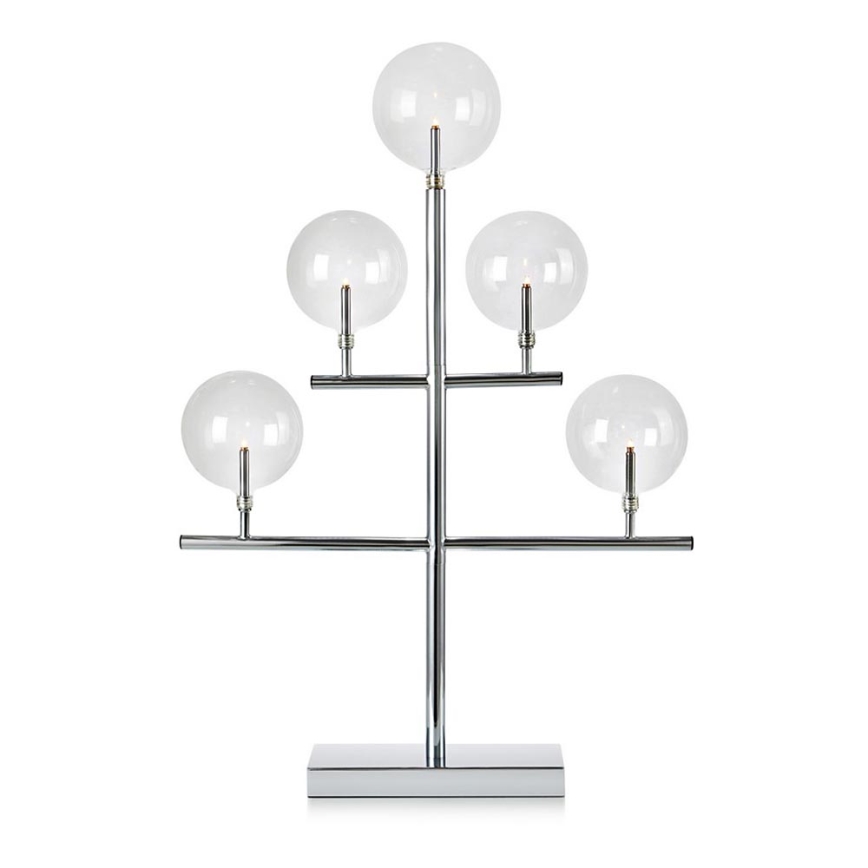 Markslöjd 704820 - Різдвяний підсвічник MAESTRO 5xE5/0,8W/230/12V глянцевий хром