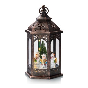 Markslöjd 704973 - LED Різдвяна прикраса ROLF LED/3xAA коричневий ліхтар
