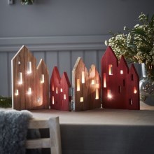 Markslöjd 705743 - Светодиодное рождественское украшение VIEW LED/0,9W/3V дерево/красный