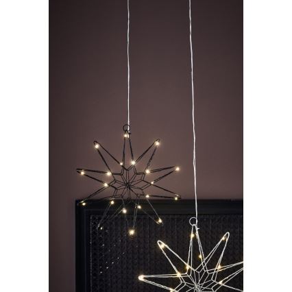 Markslöjd 705749 - Светодиодное рождественское украшение GLEAM LED/0,6W/3xAA черный