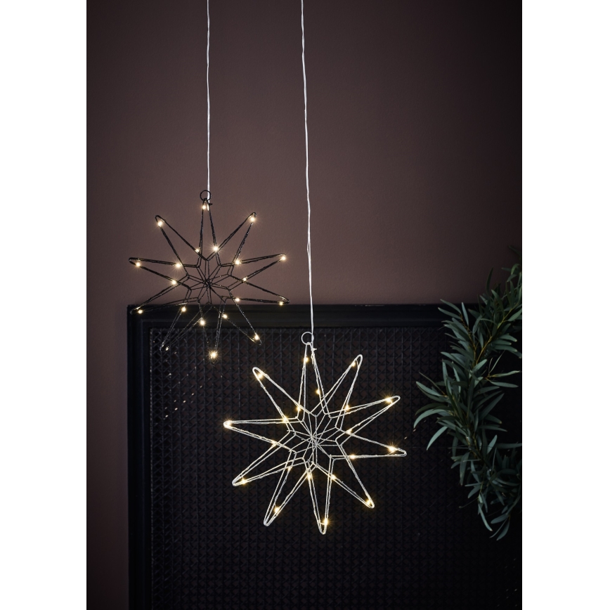 Markslöjd 705750 - Светодиодное рождественское украшение GLEAM LED/0,6W/3xAA серебристый