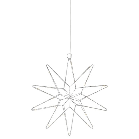 Markslöjd 705750 - Светодиодное рождественское украшение GLEAM LED/0,6W/3xAA серебристый
