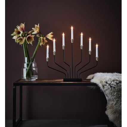 Markslöjd 705758 - Різдвяний свічник BROSA XL 7xE10/3W/230V