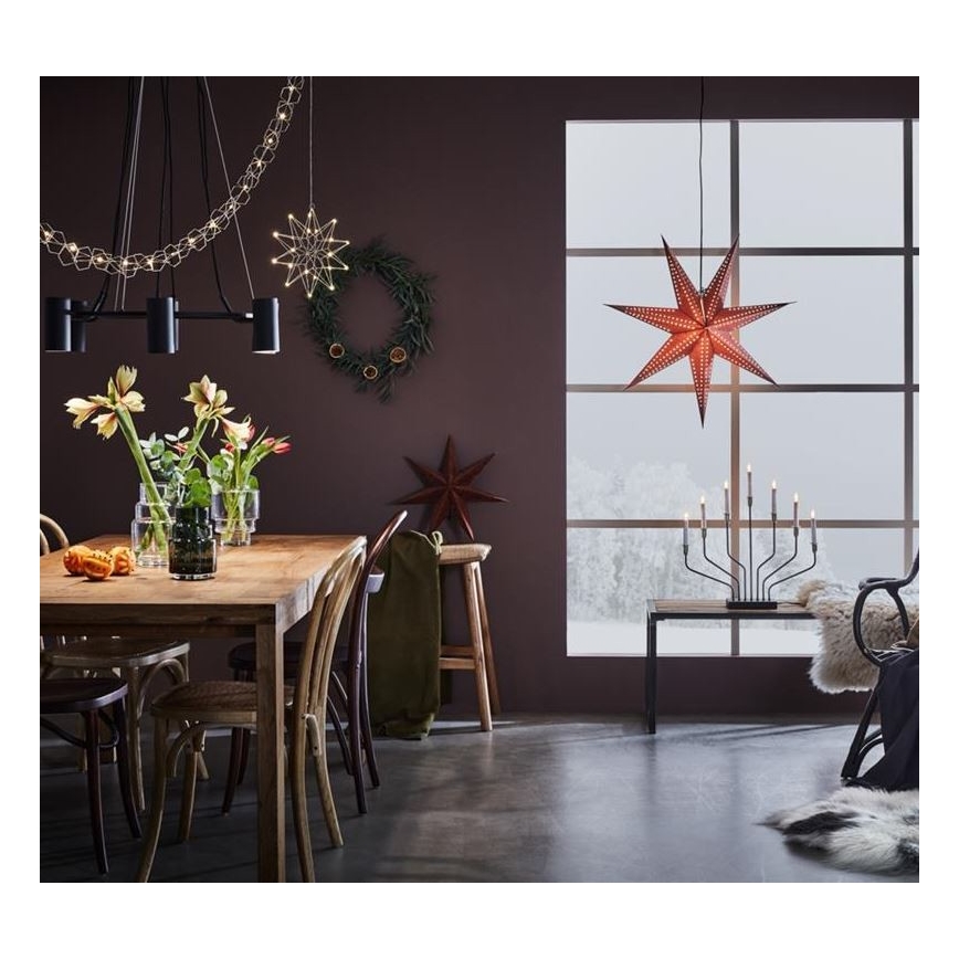 Markslöjd 705758 - Різдвяний свічник BROSA XL 7xE10/3W/230V