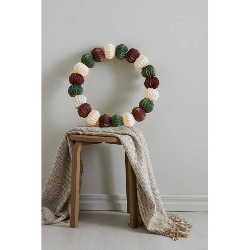 Markslöjd 705815 - Різдвяна LED декорація TUBBY LED/0,6W/3xAA білий/зелений/червоний