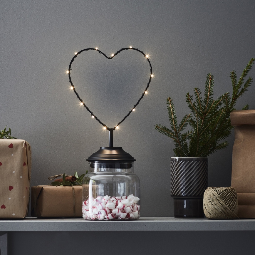 Markslöjd 705855 - Різдвяна LED декорація SWEETIE LED/0,45W/3xAA серце